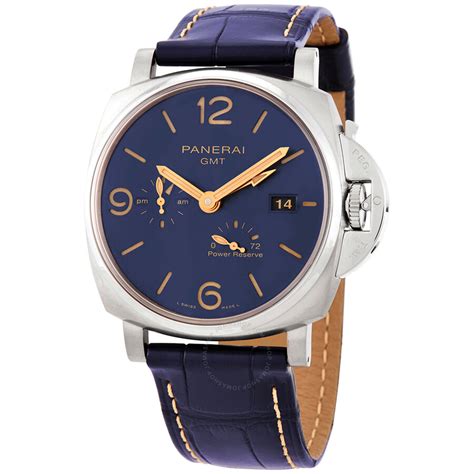 Panerai Luminor Due Blue Sun Brushed Dial Men's .